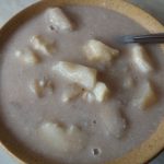 Almafőzelék tálalva